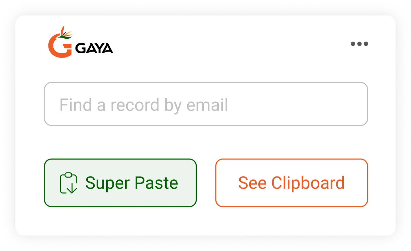 Gaya Super Paste autofilling carrier portal form fields in one click